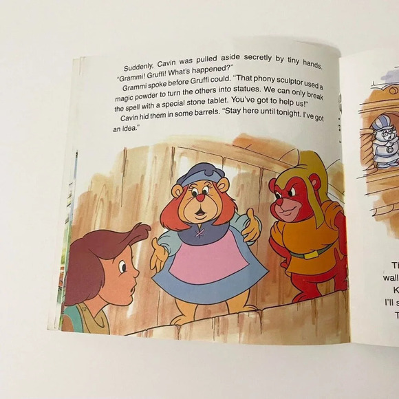 1985 Disneys Gummi Bears Gummies To The  Rescue Read Along Book Only No Record - Picture 15 of 16